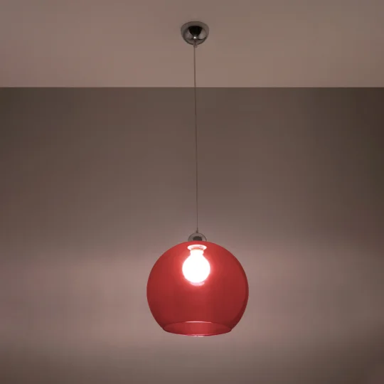 Lampa wisząca BALL czerwona - Zdjęcie 3