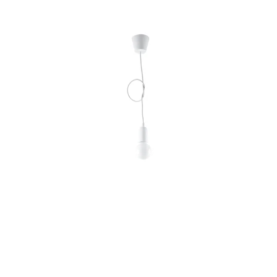 Lampa wisząca DIEGO 1 biała - Zdjęcie 4
