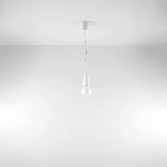Lampa wisząca DIEGO 1 biała - Zdjęcie 5