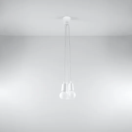 Lampa wisząca DIEGO 3 biała - Zdjęcie 2