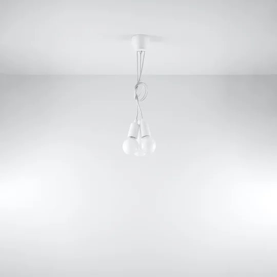 Lampa wisząca DIEGO 3 biała - Zdjęcie 5