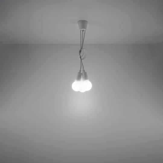 Lampa wisząca DIEGO 3 biała - Zdjęcie 6