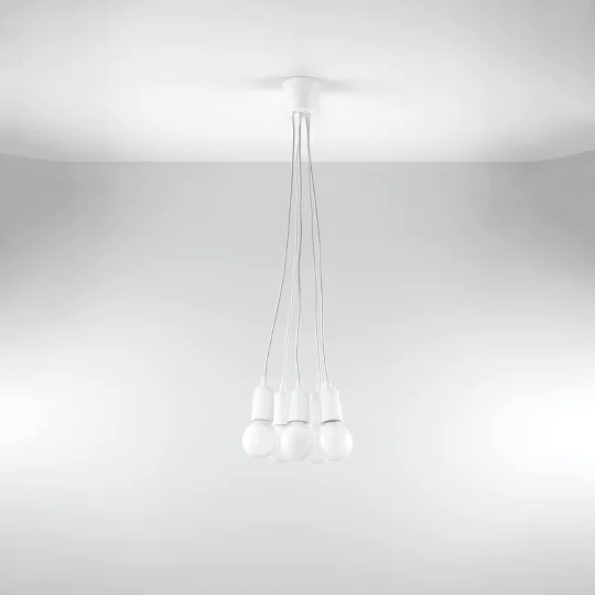 Lampa wisząca DIEGO 5 biała - Zdjęcie 2