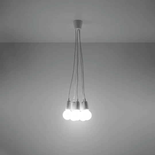 Lampa wisząca DIEGO 5 biała - Zdjęcie 3