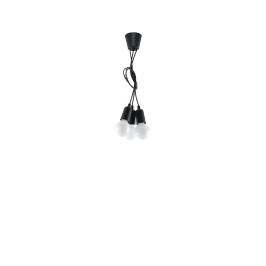 Lampa wisząca DIEGO 3 czarna - Zdjęcie 4