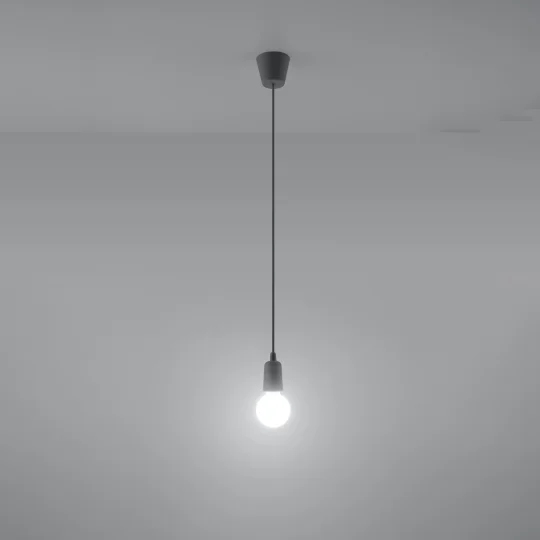 Lampa wisząca DIEGO 1 szara - Zdjęcie 3