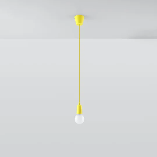 Lampa wisząca DIEGO 1 żółta - Zdjęcie 2