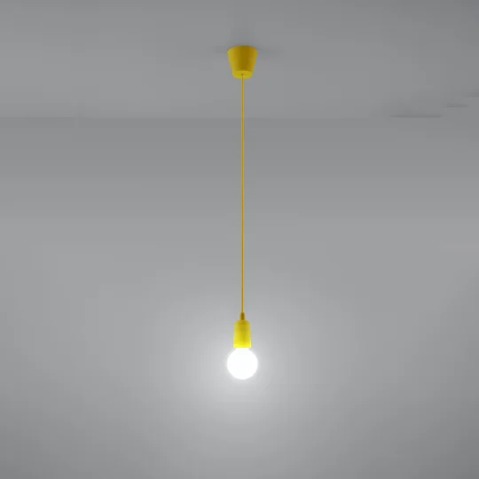 Lampa wisząca DIEGO 1 żółta - Zdjęcie 3