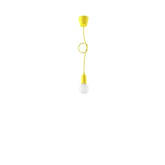 Lampa wisząca DIEGO 1 żółta - Zdjęcie 4