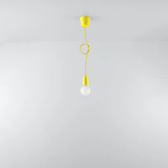Lampa wisząca DIEGO 1 żółta - Zdjęcie 5
