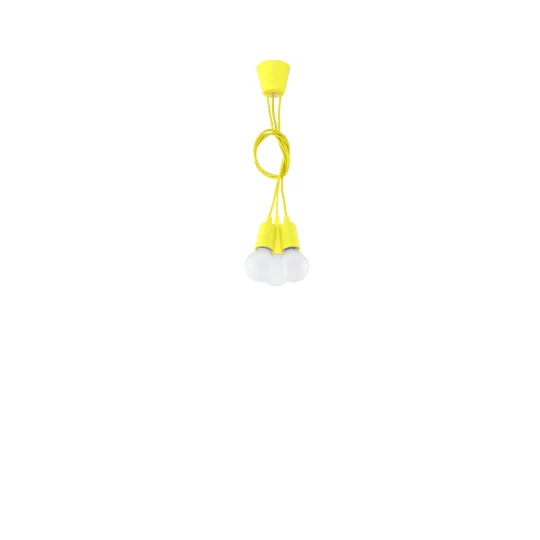 Lampa wisząca DIEGO 3 żółta - Zdjęcie 4