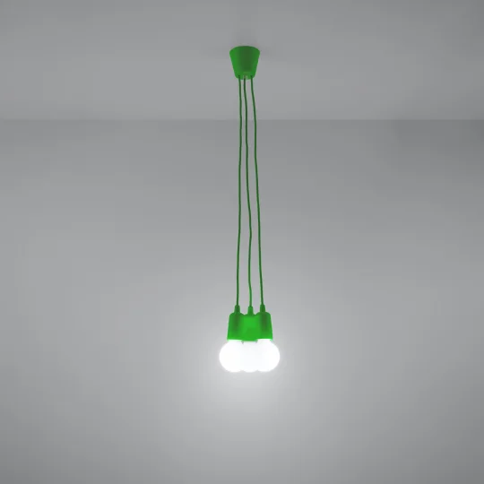 Lampa wisząca DIEGO 3 zielony - Zdjęcie 3
