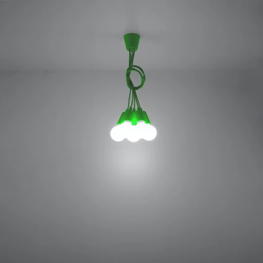 Lampa wisząca DIEGO 5 zielony - Zdjęcie 6