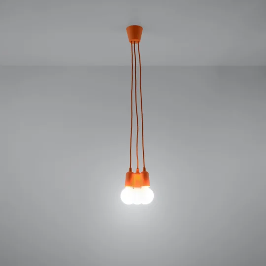 Lampa wisząca DIEGO 3 pomarańczowy - Zdjęcie 3