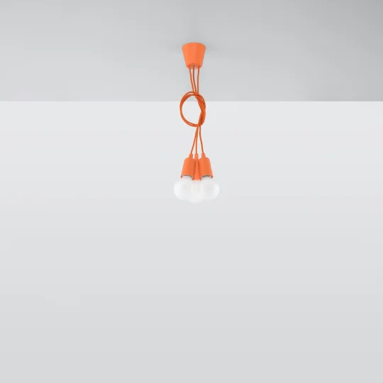 Lampa wisząca DIEGO 3 pomarańczowy - Zdjęcie 5