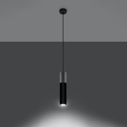 Lampa wisząca BORGIO 1 czarny - Zdjęcie 3