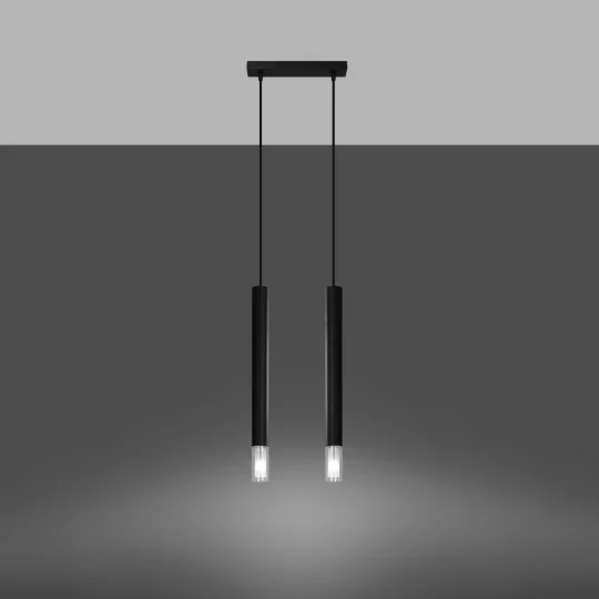 Lampa wisząca WEZYR 2 czarna - Zdjęcie 3