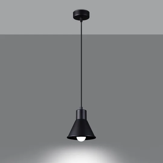 Lampa wisząca TALEJA 1 czarna [E27] - Zdjęcie 3