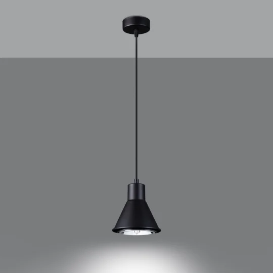 Lampa wisząca TAZILA 1 czarna [ES111] - Zdjęcie 3