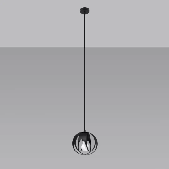 Lampa wisząca TULOS 1 czarna - Zdjęcie 2