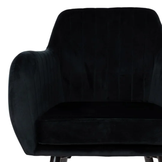 Stół HOBART 120x80 + 4 krzesła MUNIOS BIS czarny - Zdjęcie 6
