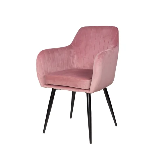 Stół NELSON fi 100 + 4 krzesła MUNIOS BIS różowy - Zdjęcie 3