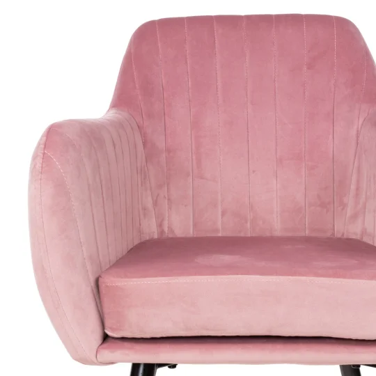 Stół NELSON fi 100 + 4 krzesła MUNIOS BIS różowy - Zdjęcie 5