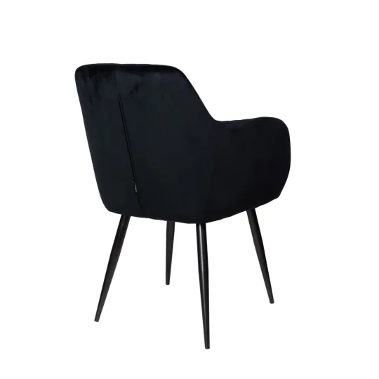 Stół RUBBO fi 105 drewniany + 4 krzesła MUNIOS BIS czarny - Zdjęcie 4