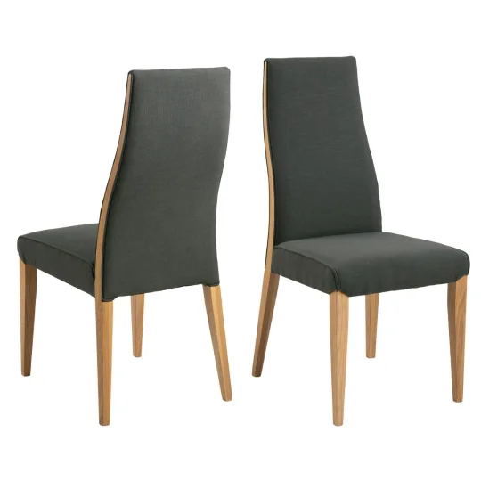 Krzesło tapicerowane SELINA ciemnoszare - Zdjęcie 2