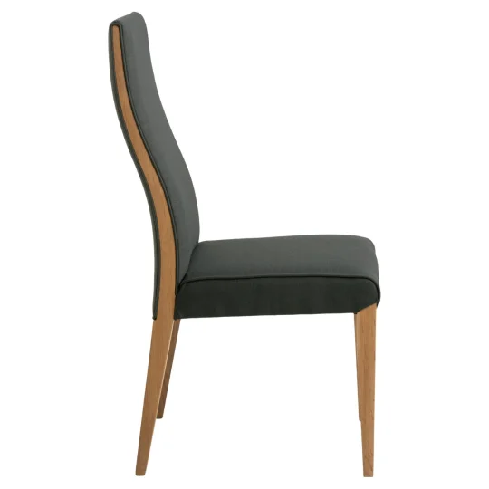 Krzesło tapicerowane SELINA ciemnoszare - Zdjęcie 4