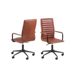 Krzesło biurowe 00000637621 - kolor brązowy