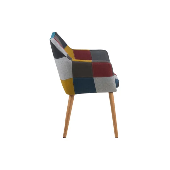 Krzesło tapicerowane HAZEL patchwork - Zdjęcie 4