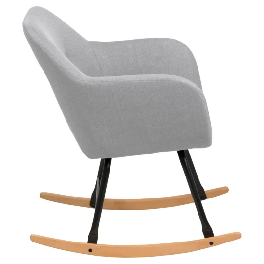 Krzesło bujane ALDO jasnoszare - Zdjęcie 4