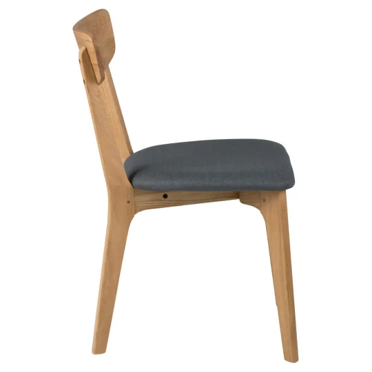 Krzesło drewniane MATIAS szare - Zdjęcie 4