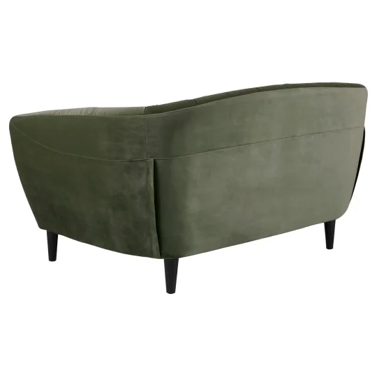 Sofa dwuosobowa tapicerowana BRAD zielona - Zdjęcie 4