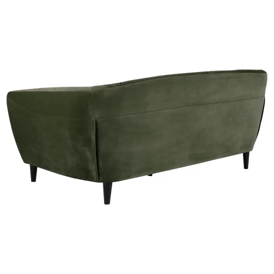 Sofa trzyosobowa tapicerowana BRAD zielona - Zdjęcie 4