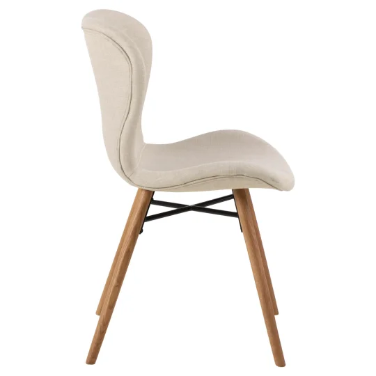 Krzesło tapicerowane EVA beżowe - Zdjęcie 4