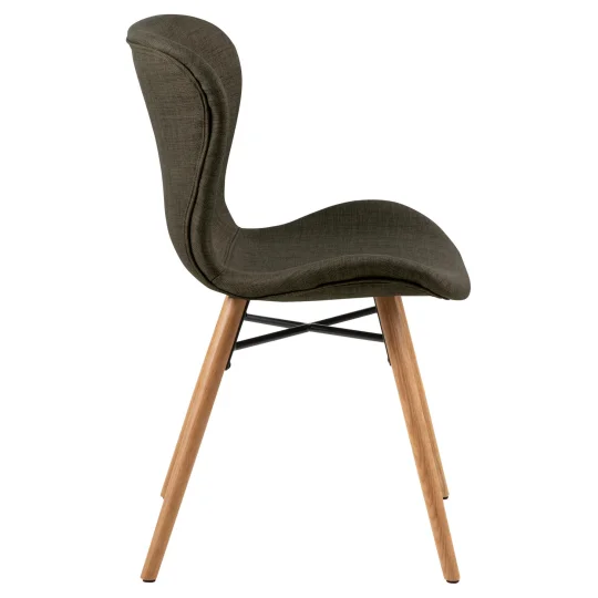 Krzesło tapicerowane EVA khaki - Zdjęcie 4