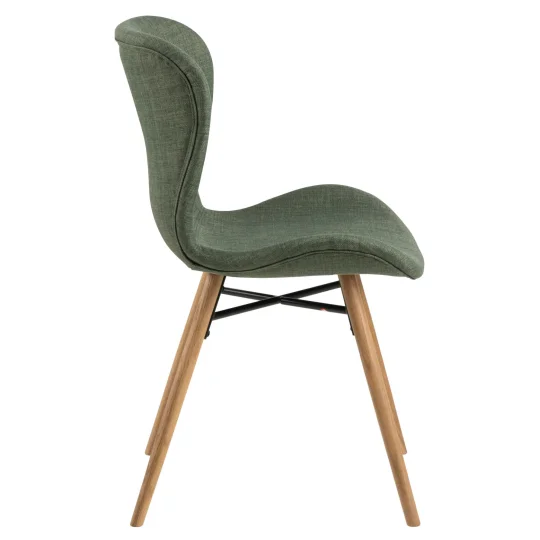 Krzesło tapicerowane EVA zielone - Zdjęcie 4