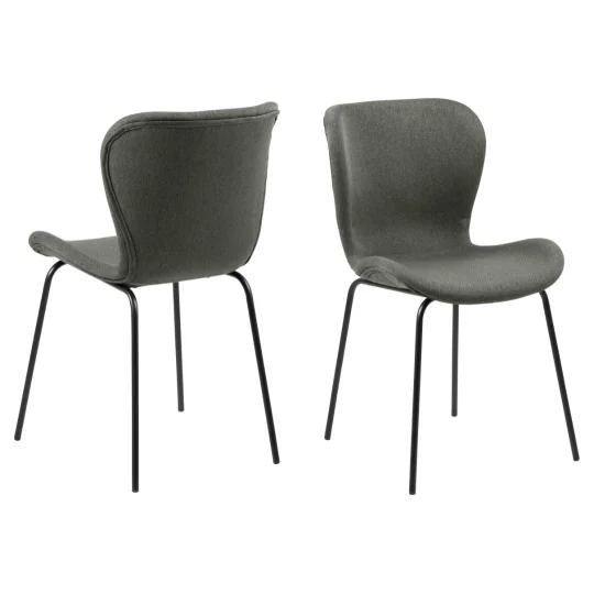 Krzesło tapicerowane DAX szare - Zdjęcie 2