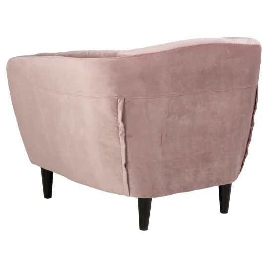Fotel tapicerowany SORA różowy - Zdjęcie 4