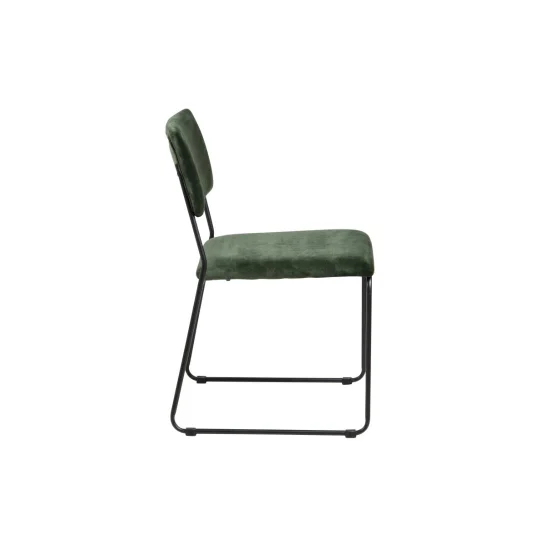 Krzesło tapicerowane SABRINA zielone - Zdjęcie 4