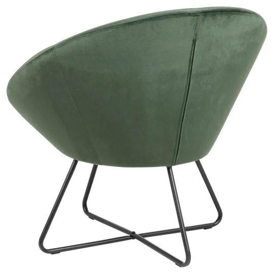 Fotel tapicerowany DELMARO zielony - Zdjęcie 4