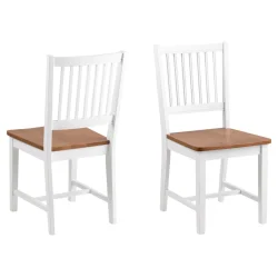Krzesło do jadalni 0000079951 2szt. - naturalne drewno