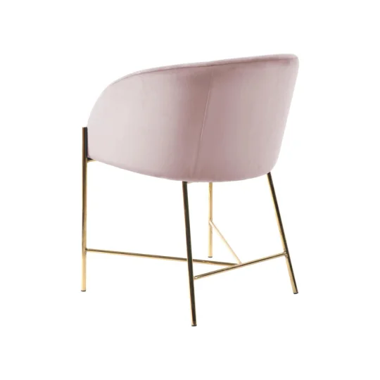 Krzesło tapicerowane NINA różowe - Zdjęcie 2