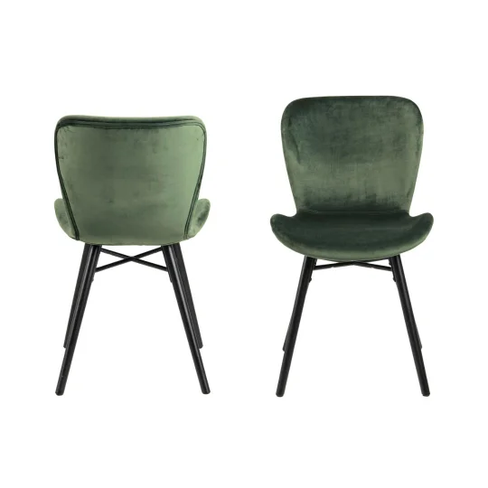 Krzesło tapicerowane ELLA zielone - Zdjęcie 3