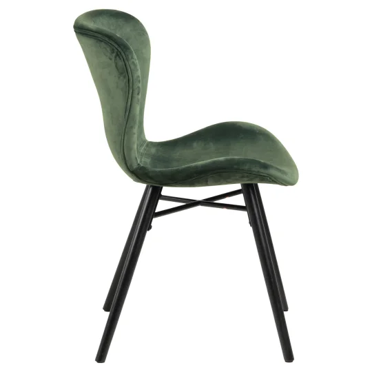 Krzesło tapicerowane ELLA zielone - Zdjęcie 4