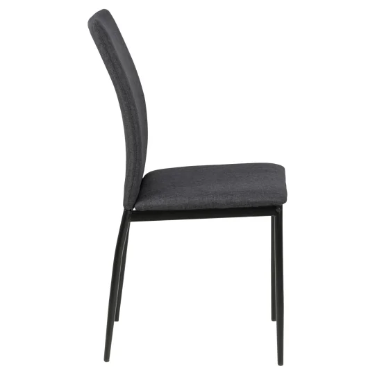 Krzesło tapicerowane LEXI ciemnoszare - Zdjęcie 4
