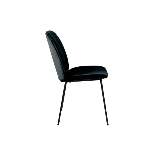 Krzesło tapicerowane ELARA czarne - Zdjęcie 4