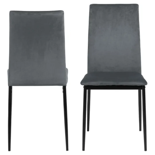 Krzesło tapicerowane LEXI szare - Zdjęcie 3